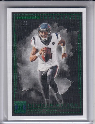 DESHAUN WATSON 2019 Panini Impeccable Emerald #29 1/5 Texans