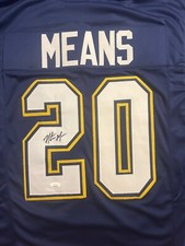 Natrone Means San Diego Chargers Signed Custom Jersey JSA Auto Certified