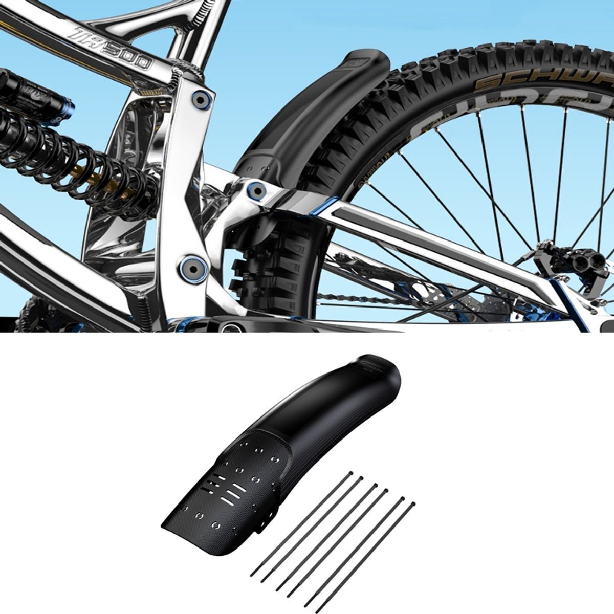 Parafango bici mountain bike protezione 24 26 27,5 28 29 pollici anteriore o posteriore