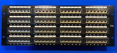 96 WEGE/PORT Cat5e UTP PATCHPANEL UNGESCHIRMT 45° NEU110D T568A&T568B - NEU
