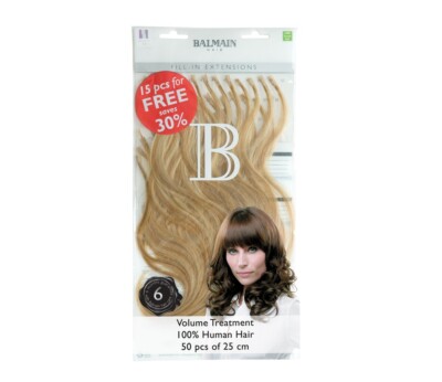 Balmain Fill In Extensions Human Natural Straight 40 cm Plusbond 12.6 50 Stück