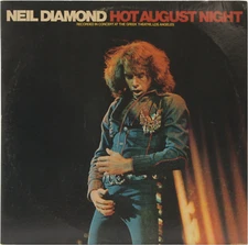 NEIL DIAMOND Hot August Night USED 1972 2xLP Pop Rock Vinyl Record MCA-8000