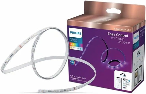 Philips 6.6' Smart Plug-in Color Tunable White Wi-Fi Wiz Connect Light Strip 2pk - Picture 10 of 10