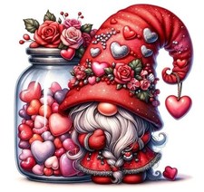 Valentine's Day Diamond Art Kits for Adults, Gnome Diamond Painting Kits G9169