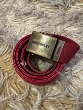 Set Of 2 miss sixty Vintage Belts In A Black And A Lipstick Red. One Sz Fits All