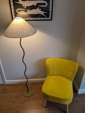 yellow velvet chair