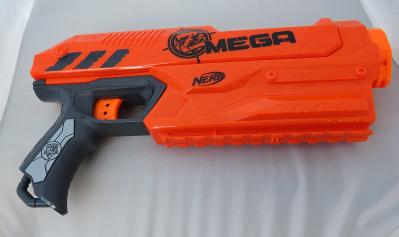 Nerf Mega Z Magnus Blaster Orange Z.E.D. Squad Used Tested Works