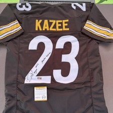 Damontae Kazee Autographed Signed XL Custom Steelers Jersey-TSE Witnessed