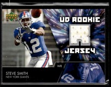 2007 Upper Deck #UDRJ-SS Steve Smith UD Rookie Jerseys MEM Card 3302B. rookie card picture