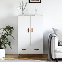 Highboard Weiß 69,5X31X115 Cm Holzwerkstoff