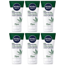 Image of Nivea Men Sensitive Pro Ultra-Calming Moisturiser Cream 75ml Face Care Vit E X6