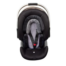 Infant Car Seat Head Support 3in1 Breathable Soft Insert Black Grey Toddler