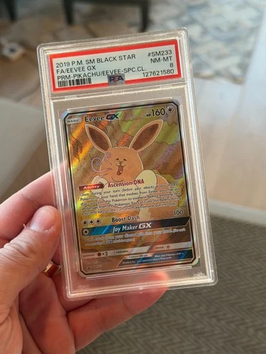 Pokemon Eevee GX Premium Pikachu & Eevee Special Collection FA Promo SM233 PSA 8