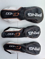  Ping G400 Driver, Fairway Wood  Hybrid 3pc Headcover  SET  9.9/10 Condition