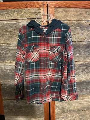 Columbia Women's Canyon Point Shirt Jacket Size Small Dark Sea Plaid Shacket