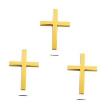 3PCS 3D Christian Cross Car Decal - Metal Jesus Stickers, Self Adhesive Auto