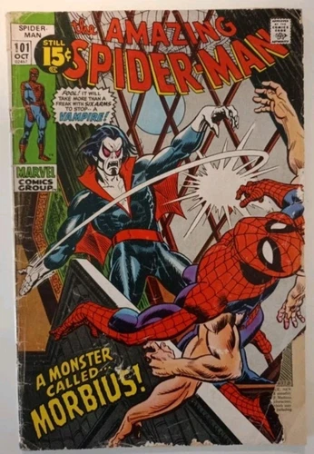 Amazing Spider-Man #101 (1971 1st app Morbius key issue Marvel GD/VG