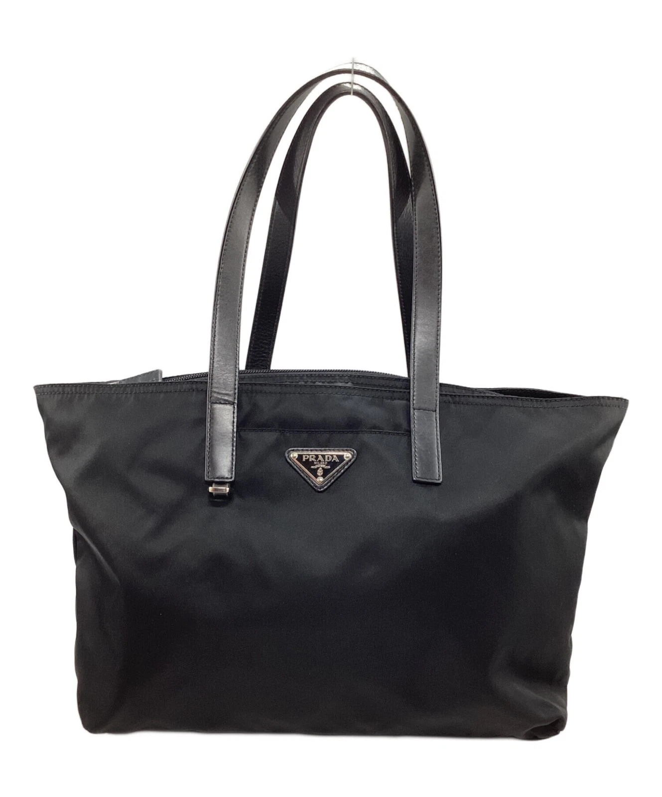 Prada — PRADA Tote Bag BR3255 Nylon Outer Pocket ×1Zip Pocket ×1 Black SK1296