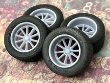 124 Scale 17-inch Rambler Wheels W Wide Rear Tires . Resin