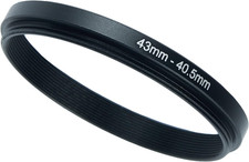 43Mm to 40.5Mm Step-Down Ring Filter Adapter for All Brands UV ND CPL Metal Ring