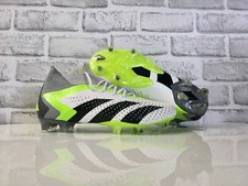 Adidas Predator Accuracy.1 FG White Volt Soccer Cleats GZ0035 Mens Size 6.5