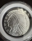 1/2 oz .999 Fine Silver Incuse Indian Round – Liberty Eagle – Golden State Mint