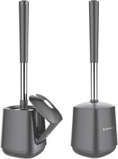 Toilet Brush and Holder 2 Pack, Toilet Bowl Brush with Extra Long Handle Brush