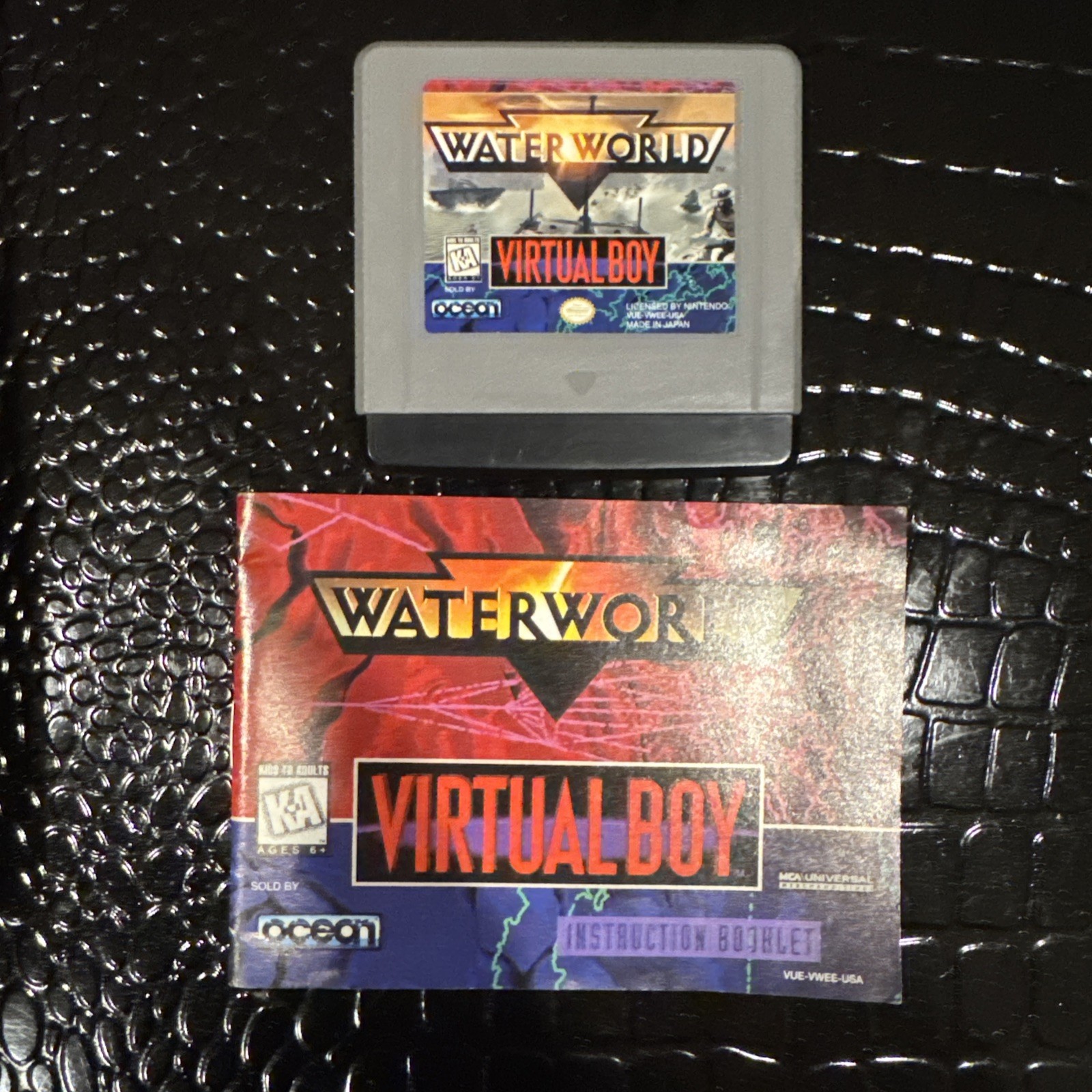 Waterworld Nintendo Virtual Boy  Game + Manual