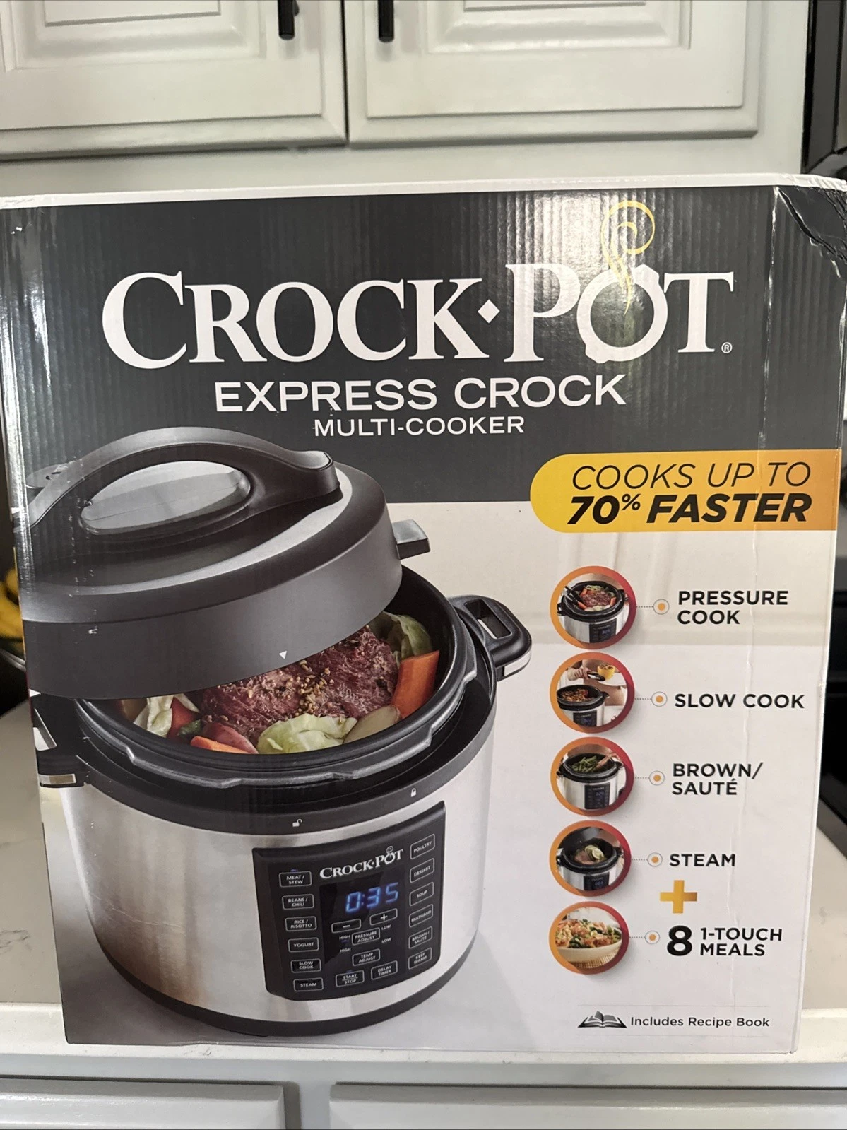 Crock Pot Express Crock Multi-Cooker 6 Qt Sunbeam SCCPPC600-V1 NEW
Opens in a new window or tab