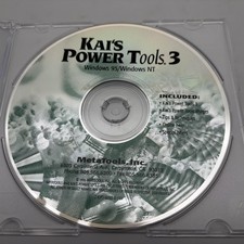 MetaTools Kai's Power Tools 3 Software CD-ROM Windows 95/NT w/ Images 1996