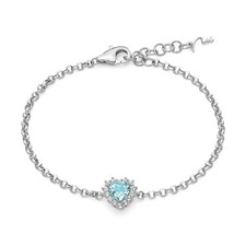 MILUNA BRACCIALE  GEMMA DEL CIELO CUORE  REFERENZA BRD1103  GARANZIA UFFICIALE