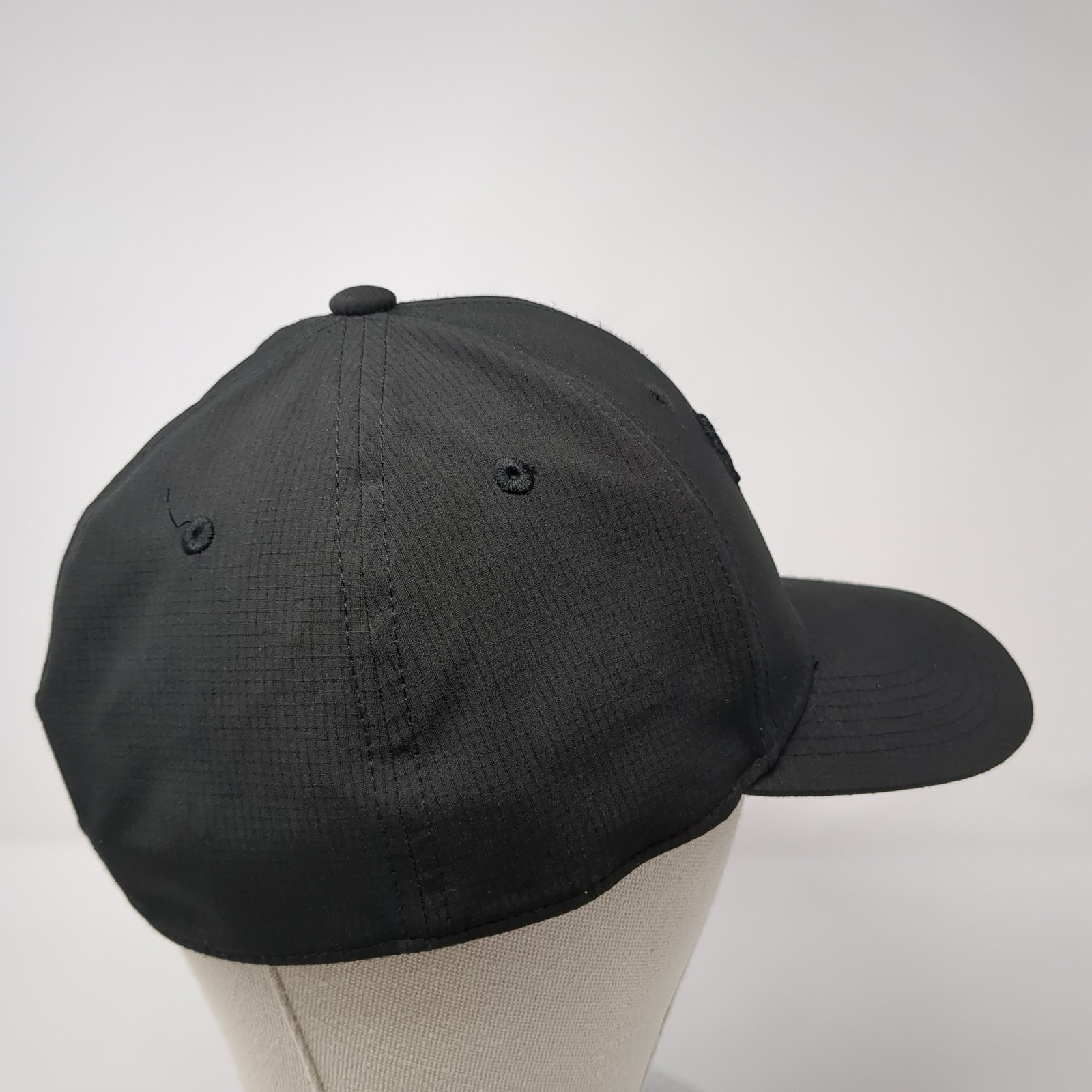 PUMA Logo Fitted Baseball Cap Solid Black One Siz… - image 5