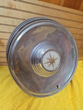 Vintage 1956-57 Lincoln Premier Hubcap Set 4 Original Wheel Cover Assembly 15 Vintage 1956-57 Lincoln Premier Hubcap Set 4 Original Wheel Cover Assembly 15