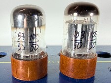 Lot of 2 Matched Sylvania 6SN7WGTA Brown Base Tested Like NOS Balanced Tube