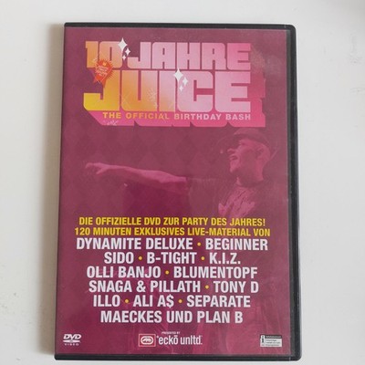 10 Jahre Juice mit Dynamite Deluxe Sido K.I.Z. Blumentopf | DVD | 2008