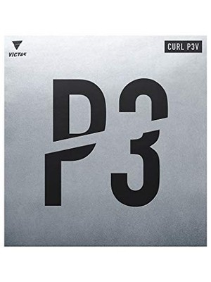 VICTAS Curl P3V Table Tennis Rubber High-Grain Rubber Black 0020 1.5 lbs 220020