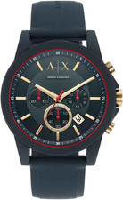 Orologio Da Uomo Cronografo , Orologio in Silicone, Dimensione Cassa 44 Mm