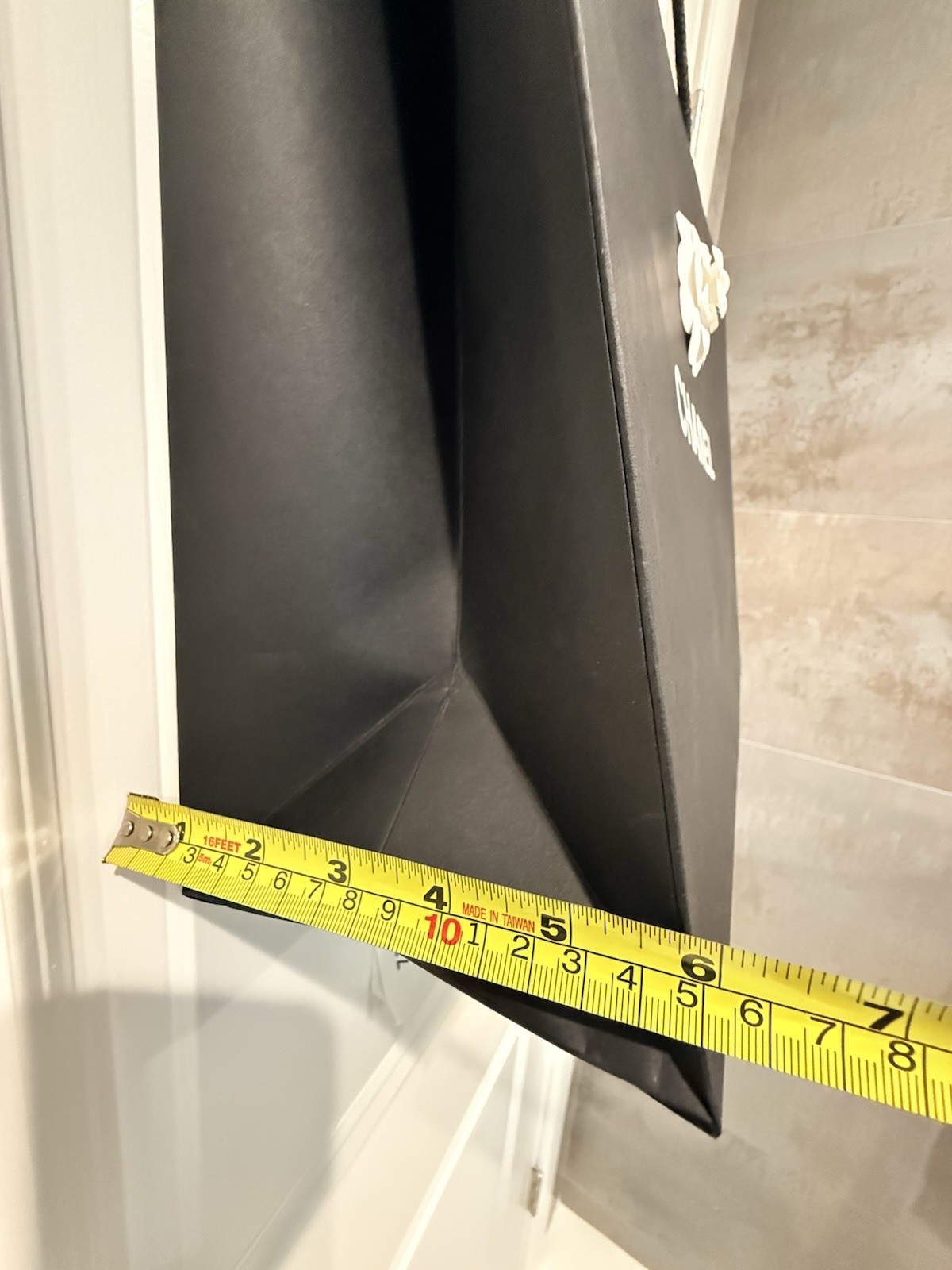 Chanel Paper Shopping Bag With Camellia & Ribbon (authentic) ~16.5”x13”x6” thumbnail 4