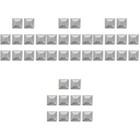 40 PCs Eisenzaun Post Caps Zaun abdecken Haushaltsgeländer -Kappenersatz