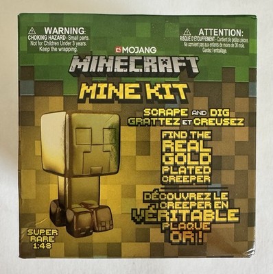 Minecraft Scrape and Dig Mine Kit NEW SEALED Chance to find Gold Plated Creeper