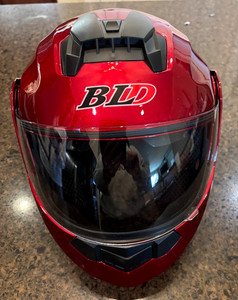 BLD Full Face Motorcycle Helmet, Dual Lens Modular Flip Up Size M