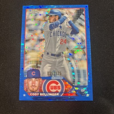 2023 Topps Chrome Cody Belinger /125 Blue Sonar Refractor Color Match 