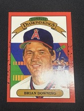 1989 Donruss Diamond Kings Brian Downing #24 ERROR VARIANT - NO PERIOD AFTER INC