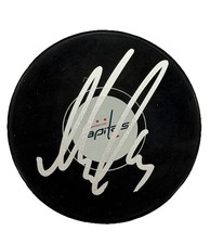 Ivan Miroshnichenko Signed Autographed Washington Capitals Logo Puck