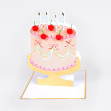 Cherry Cake Garland Greeting Card |