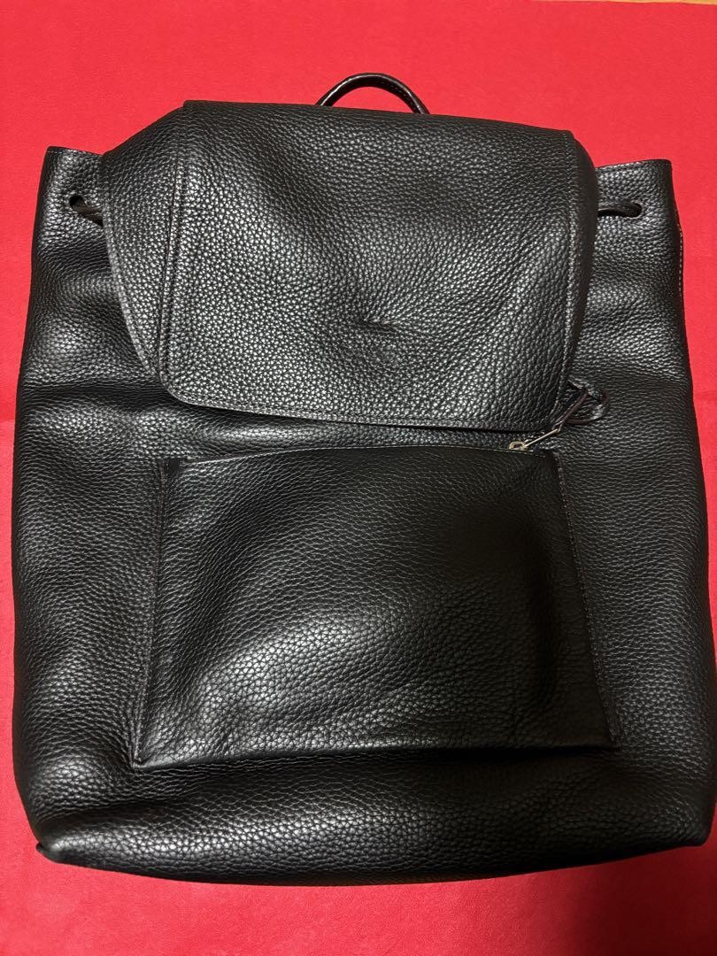 COACH black leather backpack PGF89K stylish and durable