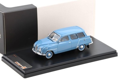 1:43 PremiumX Saab 95 Gris Bleu 1961