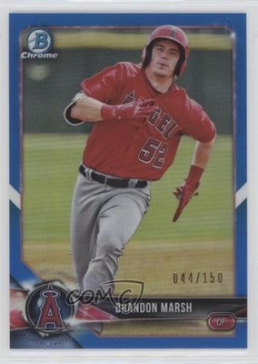 2018 Bowman Draft Chrome Blue Refractor 44/150 Brandon Marsh #BDC-36 u5x