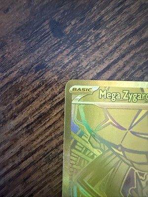 Pokémon Mega Zygarde EX Full Art Foil Card 124/088- GOLD - Perfect