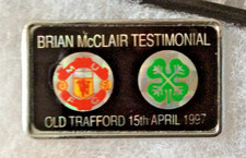 Manchester United  v Celtic Brian McClair Testimonial Badge